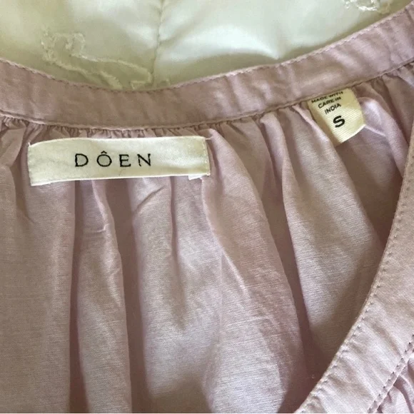 Doen Lavender Pink Peasant Blouse - Picture 2 of 2